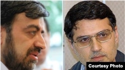 علیرضا بهشتی (چپ) و محمدرضا تاجیک؛ مشاوران ارشد میرحسین موسوی