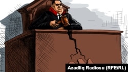 "Azərbaycan hakimi". Karikatura. Gündüz Ağayev
