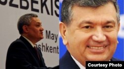 O‘zbekiston Bosh vaziri Shavkat Mirziyoyev (o'ngda) va Bosh vazir o‘rinbosari Rustam Azimov.