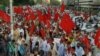 A recent protest against the China Pakistan Economic Corridor in the southern seaport city of Karachi.