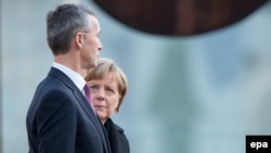 German Chancellor Angela Merkel (right) and NATO Secretary-General Jens Stoltenberg are among the leaders due to attend the Munich conference this year. (file photo)