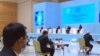 BSG-niň COVID-19 boýunça resmi toparynyň Türkmenistana eden saparynyň dowamynda geçirilen metbugat-konferensiýasy, Aşgabat, 15 iýul, 2020