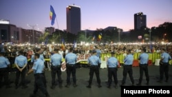 Під час демонстрації в Бухаресті, 10 серпня 2019 року