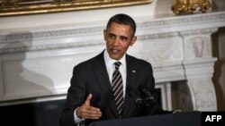 U.S. -- US President Barack Obama speaks to members of the National Governors Association in the State Dining Room of the White House in Washington, 25Feb2013