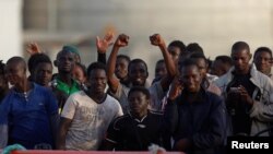 Migranți ajunși în portul Malaga din Spania, poză de arhivă, August 2017