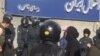 Riot police outside the offices of Esteghlal football club in Tehran. December 9, 2019