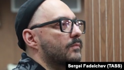 Russian film and theater director Kirill Serebrennikov at his Moscow court hearing on November 7
