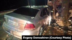 Автомобиль Доможировых после аварии