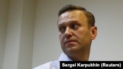 Алексей Навальный в зале суда, 2 октября 2017