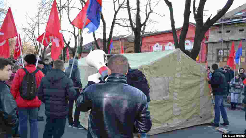 Moldova, Communists' protest against EU in Chisinau