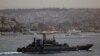 یک کشتی نظامی روسیه در نزدیکی آب های ترکیه
