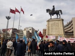 Мітинг в Анкарі у п'яту річницю окупації Криму Російською Федерацією, 2019 рік