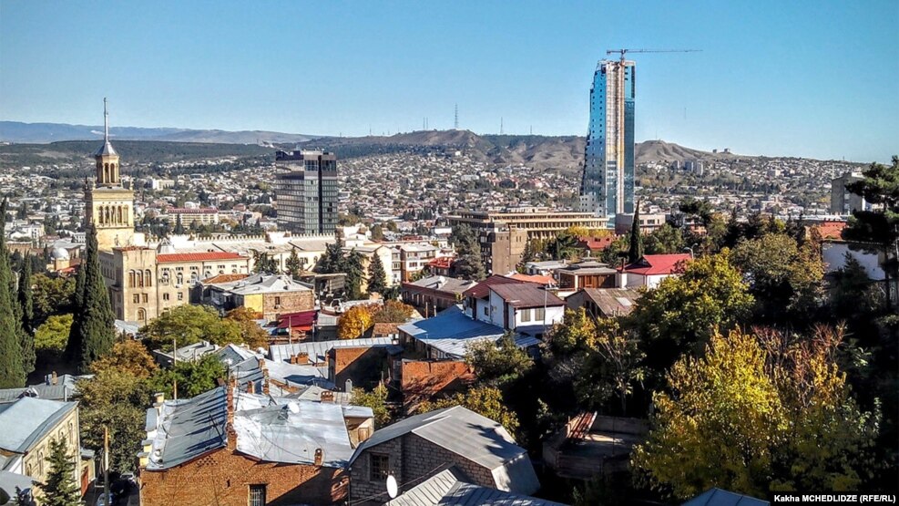 Pamje e një pjese të Tbilisit në Gjerogji