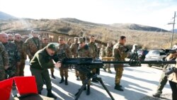 Nagorno-Karabakh -- Armenian Prime Minister Nikol Pashinian inspects frontline troops in northern Karabakh, November 30, 2019.