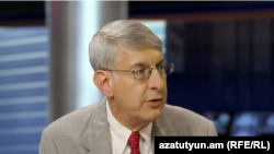 RFE/RL President Thomas Kent during interview at RFE/RL's Azatutyun TV News Center in Yerevan September 6, 2016.