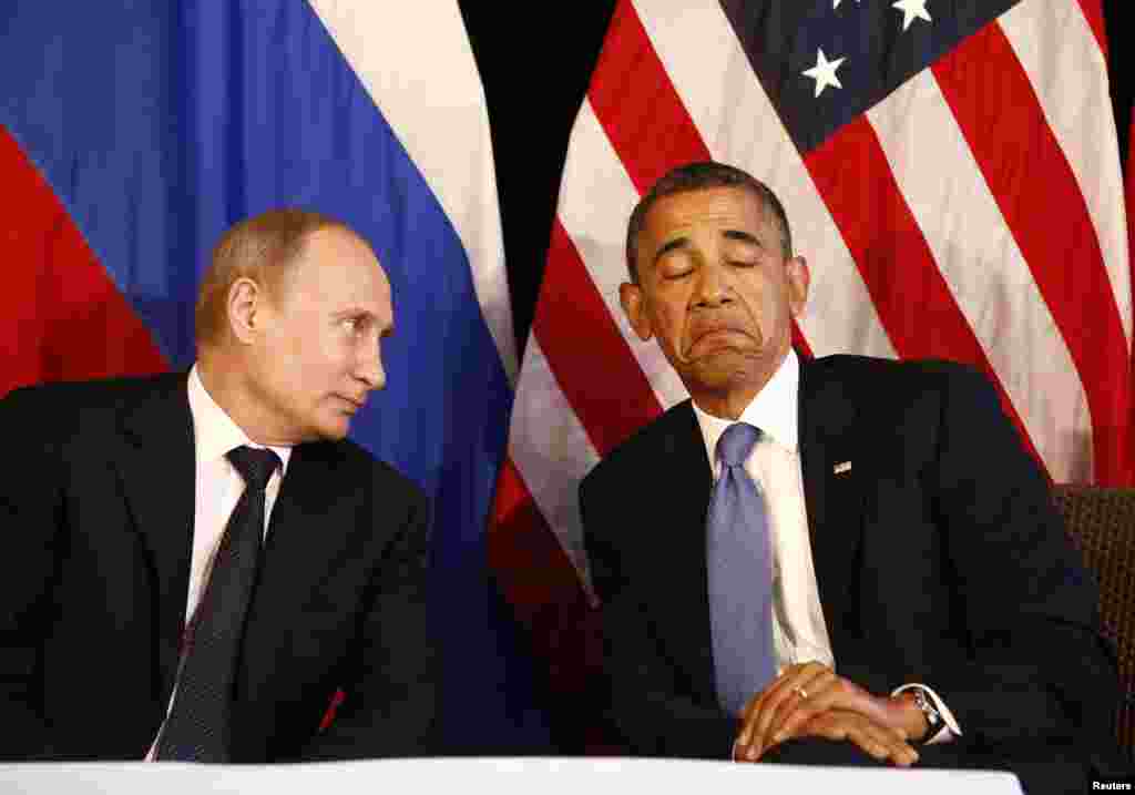 Američki predsjednik Barack Obama (desno) i Putin u Los Cabosu 18. juna 2012. godine.