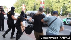 Privođenja u Minsku tokom demonstracija, 9. avgust