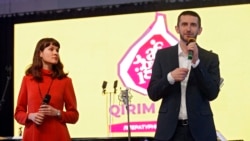 Алим Алиев на литературном конкурсе «Крымский инжир» в Киеве, 13 декабря 2019 года