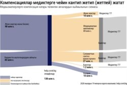 Биздин божомол боюнча акча которуунун схемасы ушундай көрүнөт. Боз түс менен божомолдуу алуучулар белгиленген, бирок муну текшерүү мүмкүн эмес. График: Айзада Тома