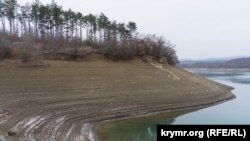 Партизанське водоймище в Криму, січень 2020 року