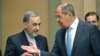 Russian foreign minister Lavrov (R) and Khamenei's top adviser Velayati during their July 12 meeting in Moscow.