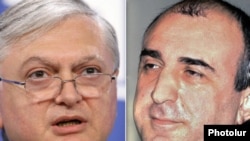 Armenian Foreign Minister Eduard Nalbandian (left) and his Azerbaijani counterpart, Elmar Mammadyarov (file photos)