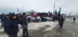 Акция протеста в центре Томска