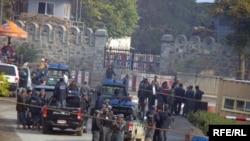 Policia afgane në Kabul pas sulmeve terroriste të 28 tetorit 