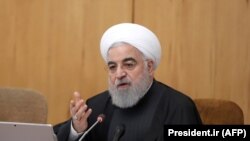 Iranian President Hassan Rohani chairs a cabinet meeting in Tehran, January 22, 2020