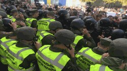 Поліція біля Одеської міської ради, 20 вересня 2017 року