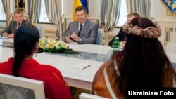 Віктор Янукович провів зустріч з лідерами американських індіанських племен, Київ, 26 червня 2013 року