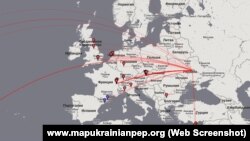 Інтерактивна карта тут: www.mapukrainianpep.org