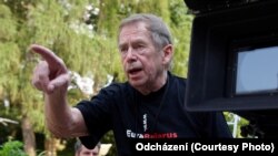 Vaclav Havel na snimanju filma