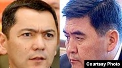 Экс-премьер, лидер партии "Республика" Омурбек Бабанов и лидер партии "Ата-Журт" Камчибек Ташиев.