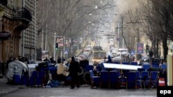 Барикада у Львові, 20 лютого 2014 року