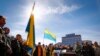 Ukraine -- Kyiv - Clergymen and members of the Maidan self-defence forces stand around the coffin during the funeral of an unidentified activist, who was killed in recent clashes in Kiev, April 5, 2014. REUTERS/Shamil Zhumatov (UKRAINE - Tags: POLITICS C