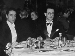Sergiu Celibidache împreună cu diplomatul Mircea Berindei la Stockholm în anii celui de-al doilea război mondial