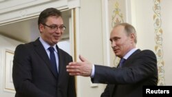 Aleksandar Vučić i Vladimir Putin u Moskvi