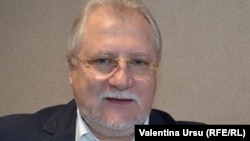 Veaceslav Untilă în studioul Europei Libere