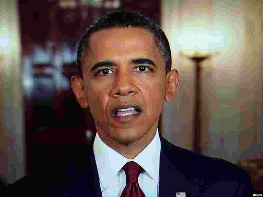 Усама бин Ладен 1-майда Пакистанда өлтүрүлгөнү тууралуу Президент Барак Обама Ак Үйдө жарыя кылды.