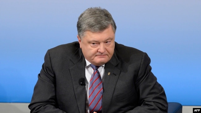 Ukrainian President Petro Poroshenko in Munich on February 17