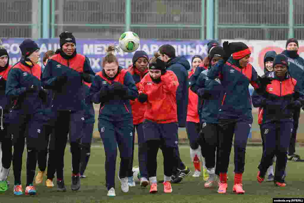 A women&#39;s football tournament in Minsk, Belarus