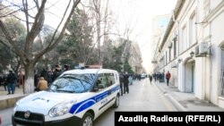 Azerbaijan. Baku. Court of Nardaran protest action in Baku
