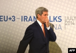 Джон Керри на переговорах в Вене. 14 июля 2014 года