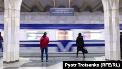 Одна из станций Ташкентского метрополитена.