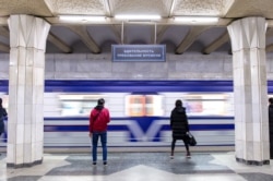 A metro station in Tashkent