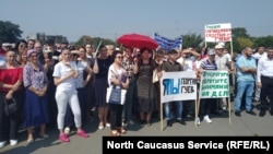 Митинг в поддержку Гуева во Владикавказе, фото из архива