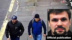 Подозреваемые в покушении на Скрипалей Александр Петров и Руслан Боширов.
