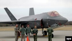 F-35 на вайсковай базе Эмары ў Эстоніі