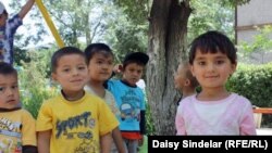 Students at Kindergarten No. 30 in Osh